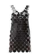 Matchesfashion.com Paco Rabanne - Chainmail Hexagonal Sequin Mini Dress - Womens - Black