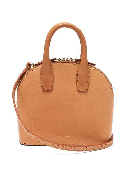 Matchesfashion.com Mansur Gavriel - Mini Top Handle Leather Bag - Womens - Brown Multi