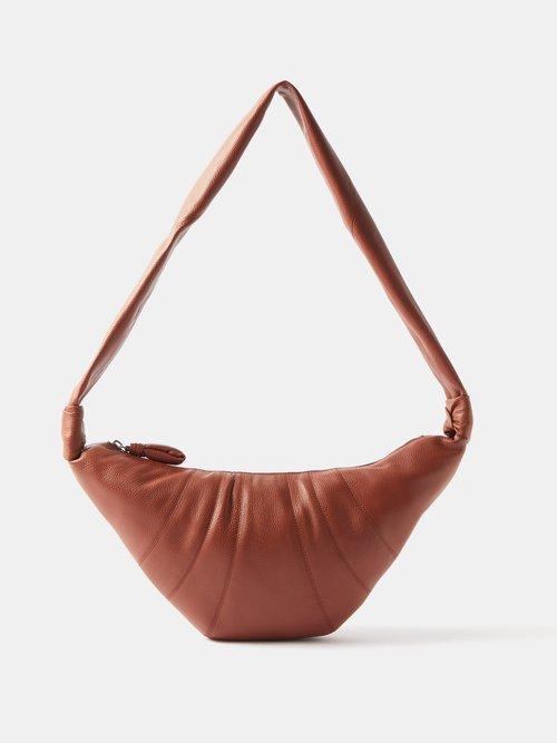 Lemaire - Croissant Medium Leather Cross-body Bag - Mens - Tan