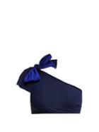 Matchesfashion.com Araks - Phoebe Bow Bikini Top - Womens - Blue Multi