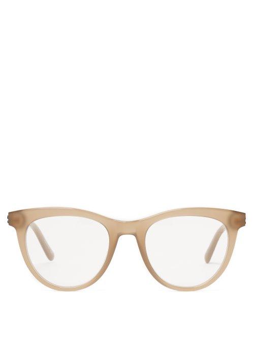Matchesfashion.com Stella Mccartney - Round Frame Acetate Glasses - Womens - Tortoiseshell