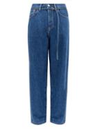 Matchesfashion.com Acne Studios - 1991 Toj Belted High-rise Straight-leg Jeans - Womens - Blue