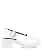 Matchesfashion.com Joseph - Studded Leather Clogs - Womens - White
