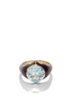 Bea Bongiasca - Da Funkadelic Topaz, Enamel & 9kt Gold Ring - Womens - Brown Multi