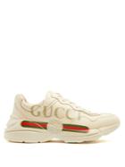 Gucci Rhyton Logo-print Low-top Leather Trainers