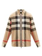 Burberry - Hague Check Wool-blend Shirt - Mens - Camel