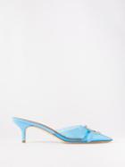 Malone Souliers - Missy 45 Crystal-embellished Pvc Mules - Womens - Blue