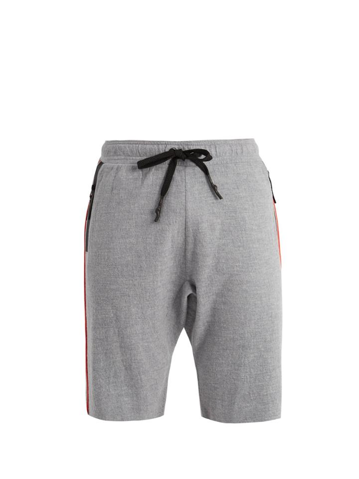P.e Nation Bolter Contrasting-trim Wool Shorts