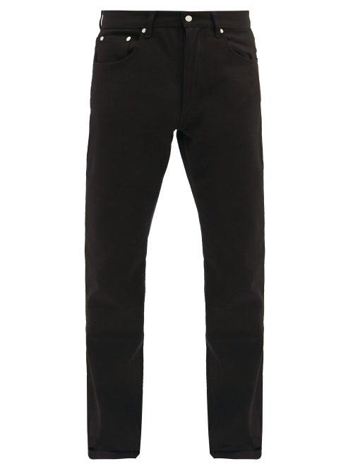 Matchesfashion.com Ami - Straight-leg Cotton-denim Jeans - Mens - Black