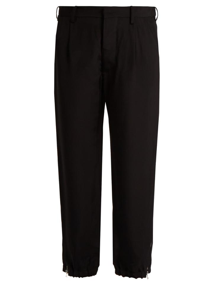 Marni Twill Tapered Cropped-leg Trousers