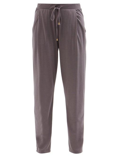 Hanro - Sleep & Lounge Cotton-blend Jersey Trousers - Womens - Grey