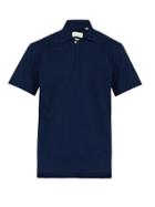 Matchesfashion.com Oliver Spencer - Yarmouth Slubbed Cotton Polo Shirt - Mens - Navy