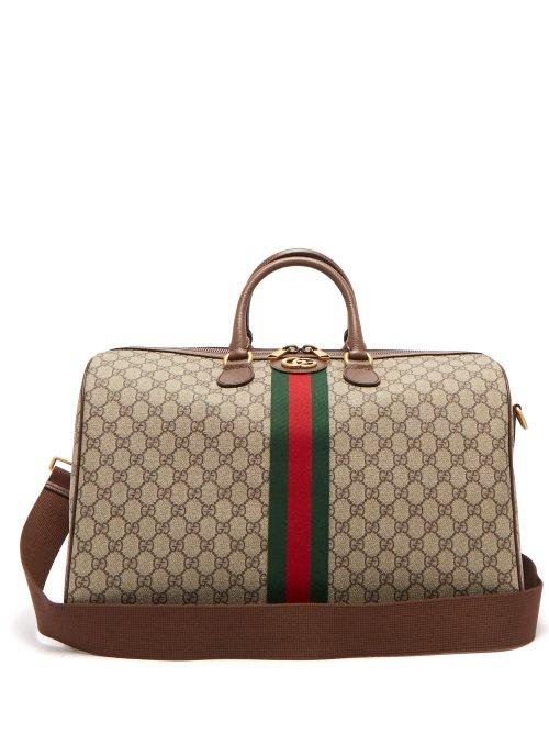 Matchesfashion.com Gucci - Ophidia Gg Supreme Logo Weekend Bag - Womens - Grey Multi