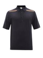 Matchesfashion.com Paul Smith - Shoulder-stripe Merino-wool Polo Shirt - Mens - Navy
