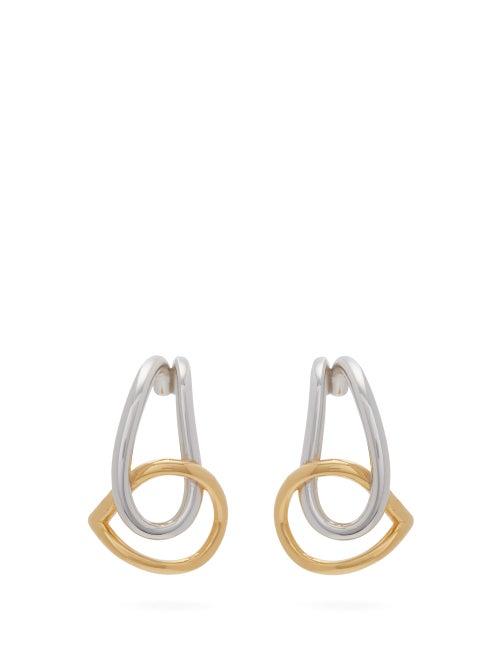 Matchesfashion.com Charlotte Chesnais - Blaue Gold Vermeil And Sterling Silver Earrings - Womens - Silver Gold