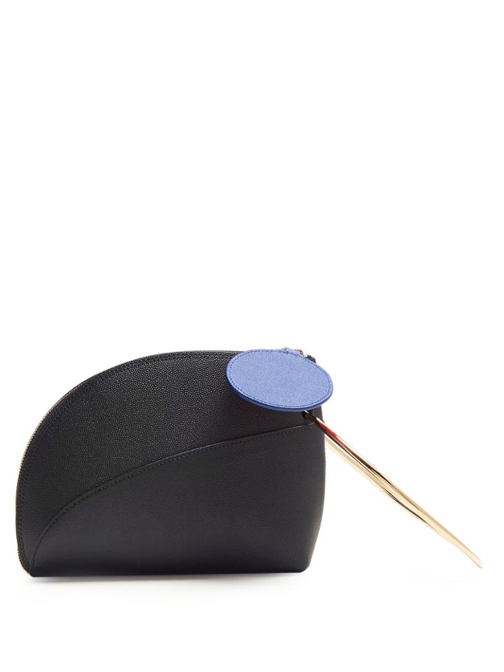 Roksanda Eartha Ring-handle Leather Clutch