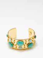 Sylvia Toledano - Byzantine Malachite & Brass Cuff - Womens - Green Multi
