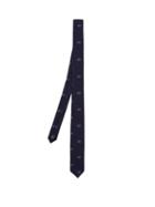 Matchesfashion.com Paul Smith - Bike Embroidered Silk Tie - Mens - Navy