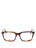 Matchesfashion.com Celine Eyewear - Rectangular Tortoiseshell-effect Acetate Glasses - Mens - Tortoiseshell