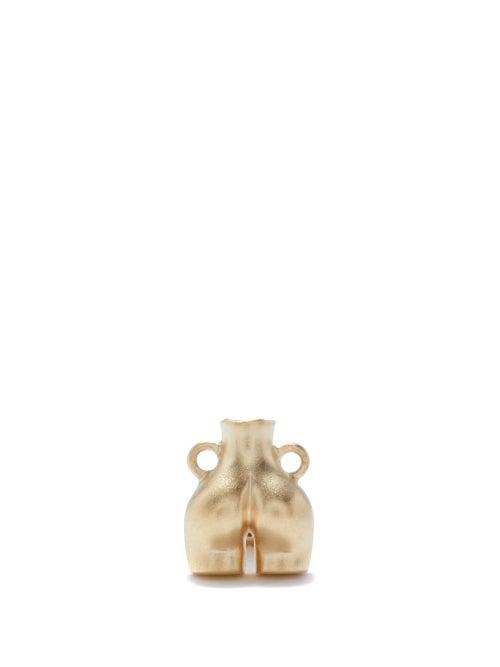 Anissa Kermiche - Mini Love Handles 9kt Gold Single Earring - Womens - Yellow Gold
