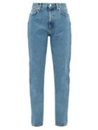 Matchesfashion.com Christopher Kane - Crystal Embellished Straight Leg Jeans - Womens - Denim