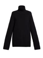 Matchesfashion.com The Row - Vaya Roll Neck Sweater - Womens - Black