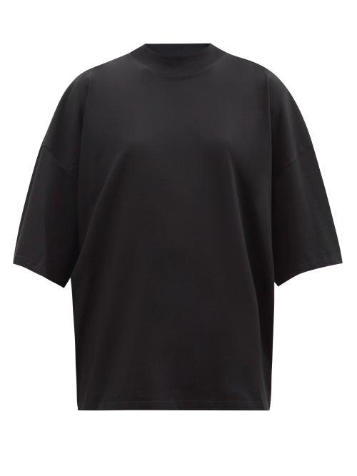 The Row - Doubi Boxy Pima Cotton-jersey T-shirt - Womens - Black
