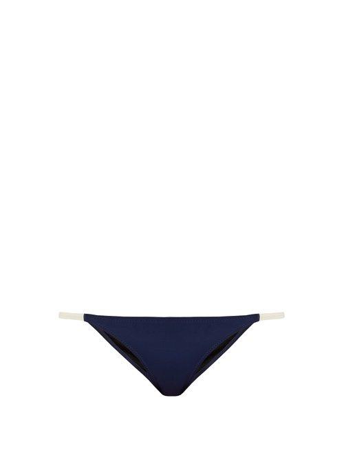 Matchesfashion.com Solid & Striped - The Morgan Bikini Briefs - Womens - Navy Multi
