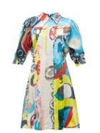 Matchesfashion.com Charles Jeffrey Loverboy - Pleated Silk Dress - Womens - Multi