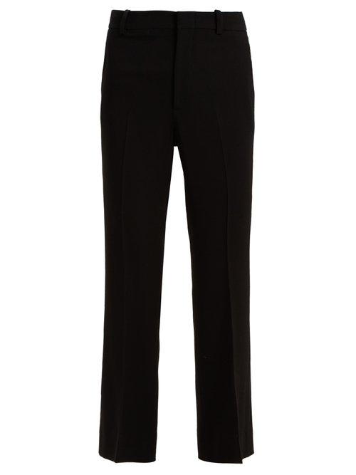 Matchesfashion.com Gucci - Kick Flare Cady Trousers - Womens - Black