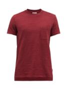 Orlebar Brown - Sammy Cotton-slub T-shirt - Mens - Dark Red