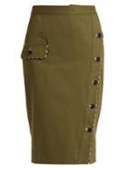 Altuzarra Curry Asymmetric-front Cotton-drill Skirt