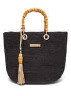 Matchesfashion.com Heidi Klein - Savannah Bay Mini Raffia Bag - Womens - Black