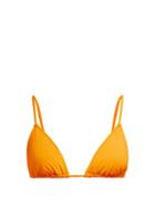 Matchesfashion.com Fisch - Coco Lightly Padded Triangle Bikini Top - Womens - Orange