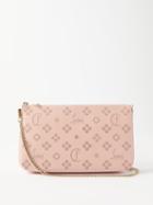 Christian Louboutin - Loubila Loubi In The Sky-monogram Leather Pouch - Womens - Light Pink