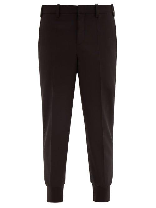 Matchesfashion.com Neil Barrett - Fitted Cuff Tailored Trousers - Mens - Black