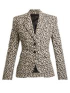 Matchesfashion.com Eckhaus Latta - Floral Print Wool Blend Corduroy Blazer - Womens - White Multi