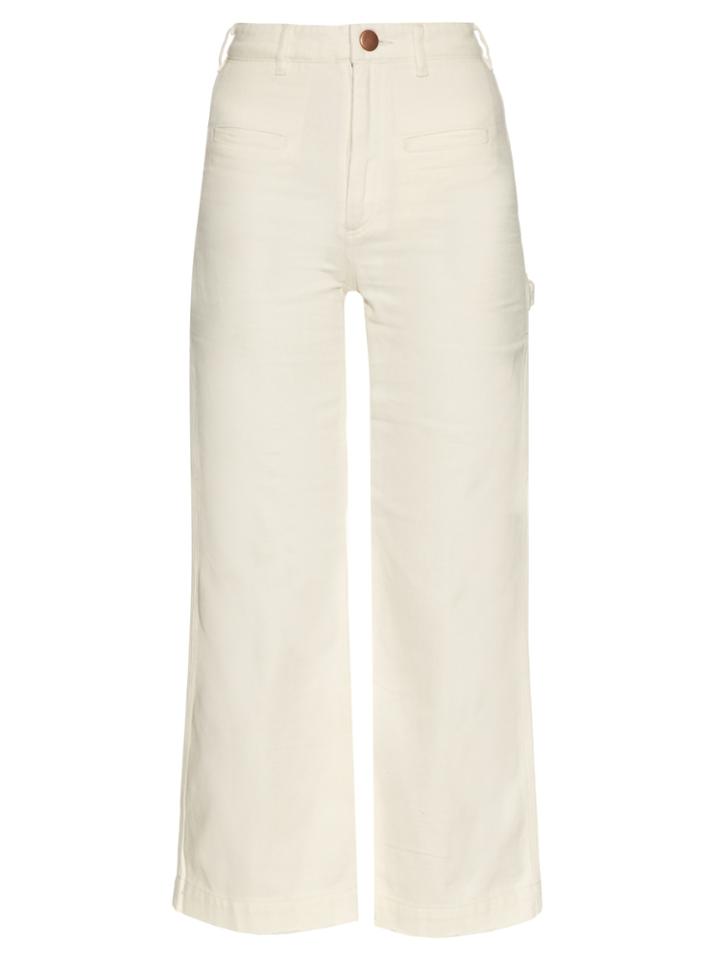 Bliss And Mischief Painter High-waisted Flared Jeans