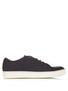 Lanvin Lace-up Low-top Grained-leather Trainers
