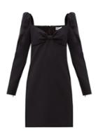 Matchesfashion.com Redvalentino - Sweetheart-neck Crepe Mini Dress - Womens - Black