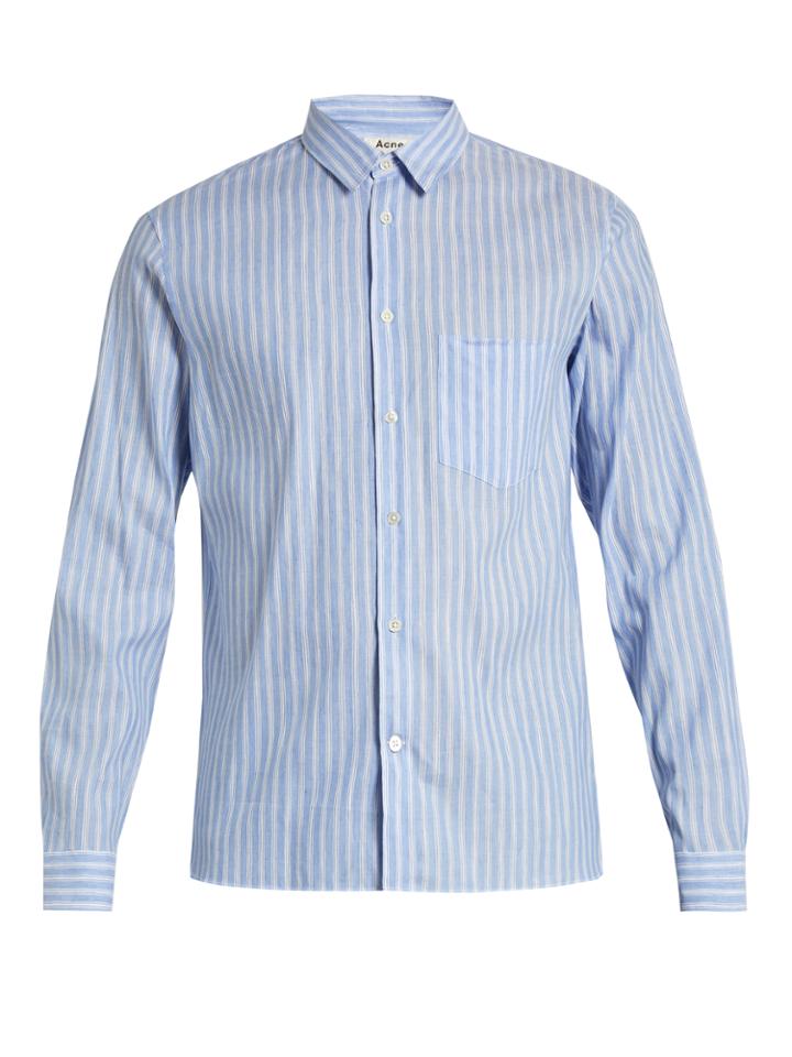Acne Studios York Linen-blend Chambray Shirt