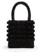 Matchesfashion.com Shrimps - Antonia Faux Pearl Embellished Bag - Womens - Black