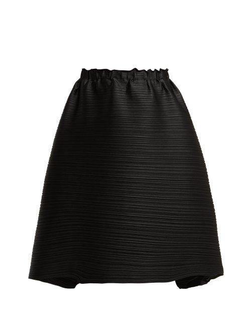 Matchesfashion.com Pleats Please Issey Miyake - Stratum Bounce Pleated Skirt - Womens - Black