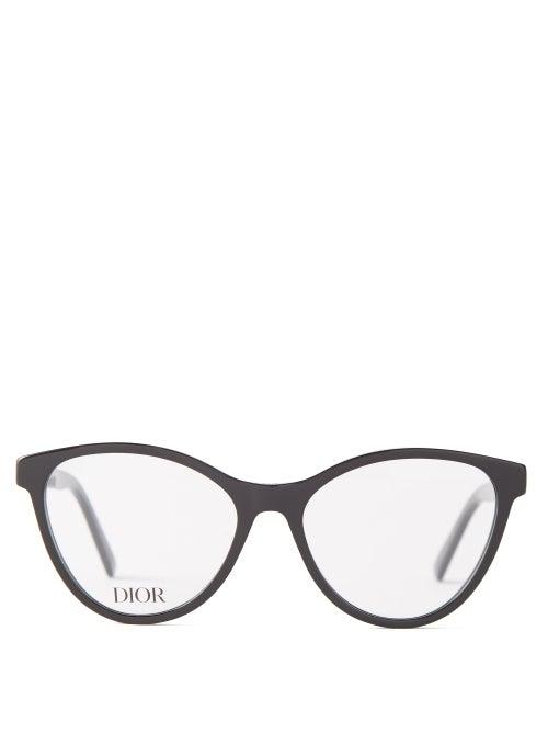 Dior - 30montaigne Cat-eye Acetate Glasses - Womens - Black