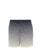 Matchesfashion.com Odyssee - Valbonne Striped Swim Shorts - Mens - Navy Multi