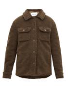 Matchesfashion.com Stand Studio - Jeremy Teddy Fleece Overshirt - Womens - Khaki