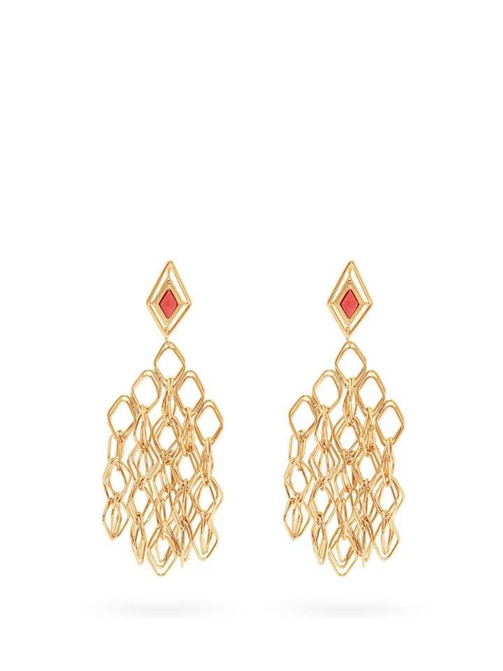 Aurélie Bidermann Filo Gold-plated Clip-on Earrings