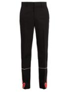 Calvin Klein 205w39nyc Mid-rise Trim-detailed Wool Trousers