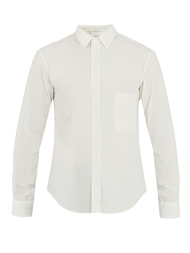 Lemaire Point-collar Cotton-poplin Shirt