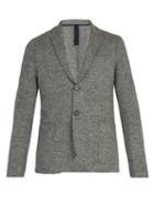 Matchesfashion.com Harris Wharf London - Donegal Single Breasted Wool Blazer - Mens - Light Grey